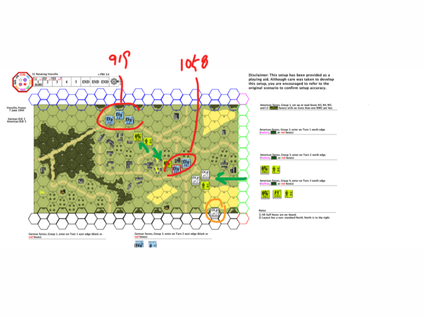 Turn 1 American - Close Combat Phase