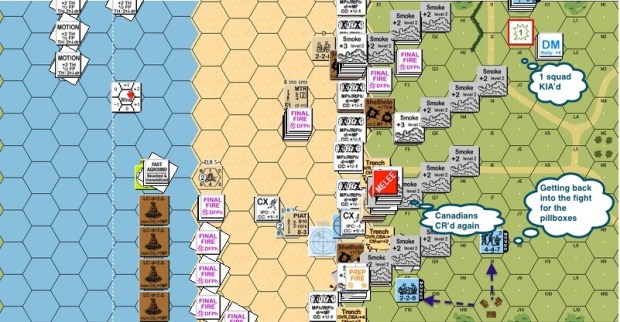 A079 - 05 Ger - MMG & crew broke and ran last turn .. Ger squad KIA-proc