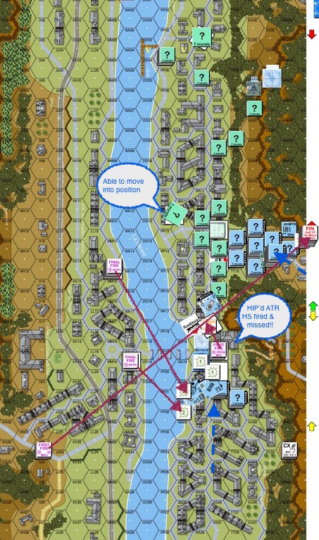 Chasseurs - T2 German - Miss the first car Shooting at the passengers in the square.  Mass of Germans.  Mortars suppressed-proc