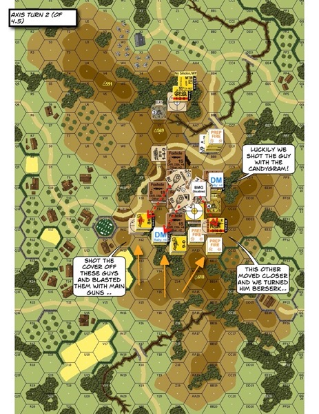 Advanced Squad Leader scenario DB131 Thorn on the Side (AAR)