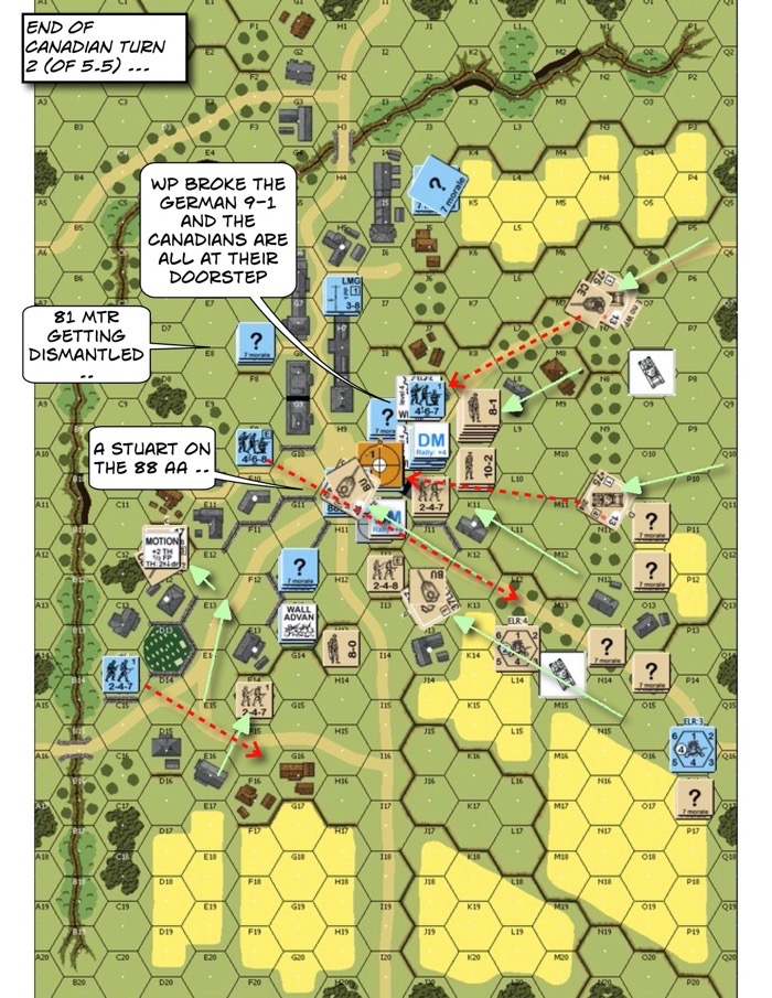 Advanced Squad Leader scenario AP141 Currie's Favor After Action Report 01