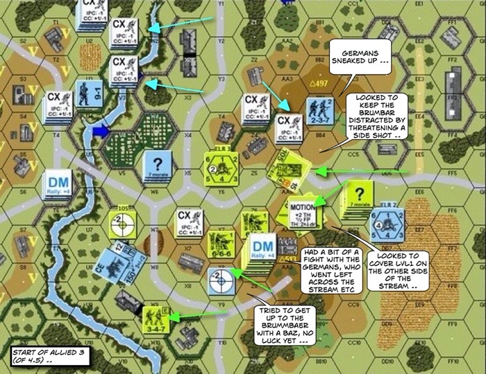 Advanced Squad Leader scenario SP247 Golden Arrow (AAR)
