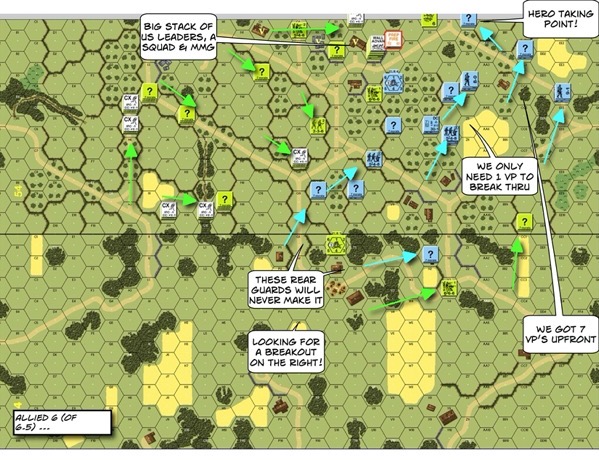 Advanced Squad Leader scenario AP143 Late for Chow After Action Report