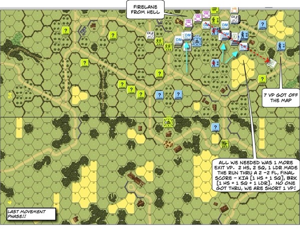 Advanced Squad Leader scenario AP143 Late for Chow After Action Report