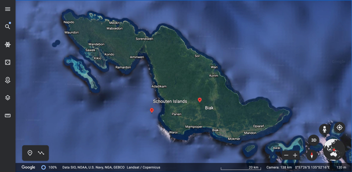 Google Earth: Biak